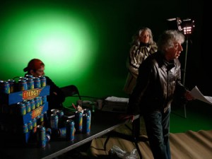 Alexander Galin num <i>set</i> de filmagem