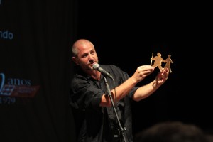 Ney Piacentini na entrega da segunda edição do prêmio de teatro da CPT