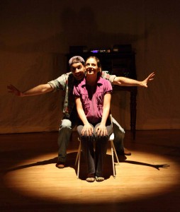 Mário Condor e Luciana Rossi em <i>Teatro Para Pássaros</i>