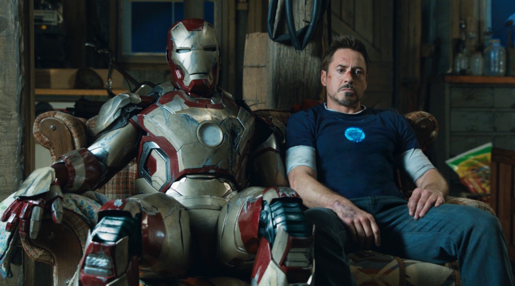 Robert Downey Jr. em cena doo terceiro "Homem de ferro": ação, humor e um plano muito bem definido valem o sucesso da Marvel no cinema