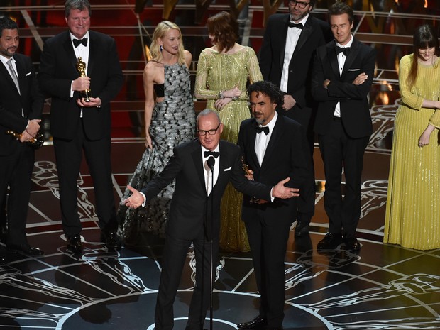 Vitória de "Birdman": filme de colhões  (Foto:AP)