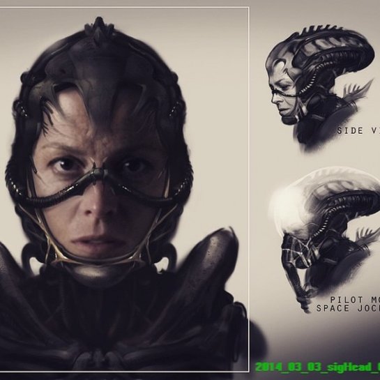 Arte conceitual de Blomkamp para o novo filme da franquia "Alien"