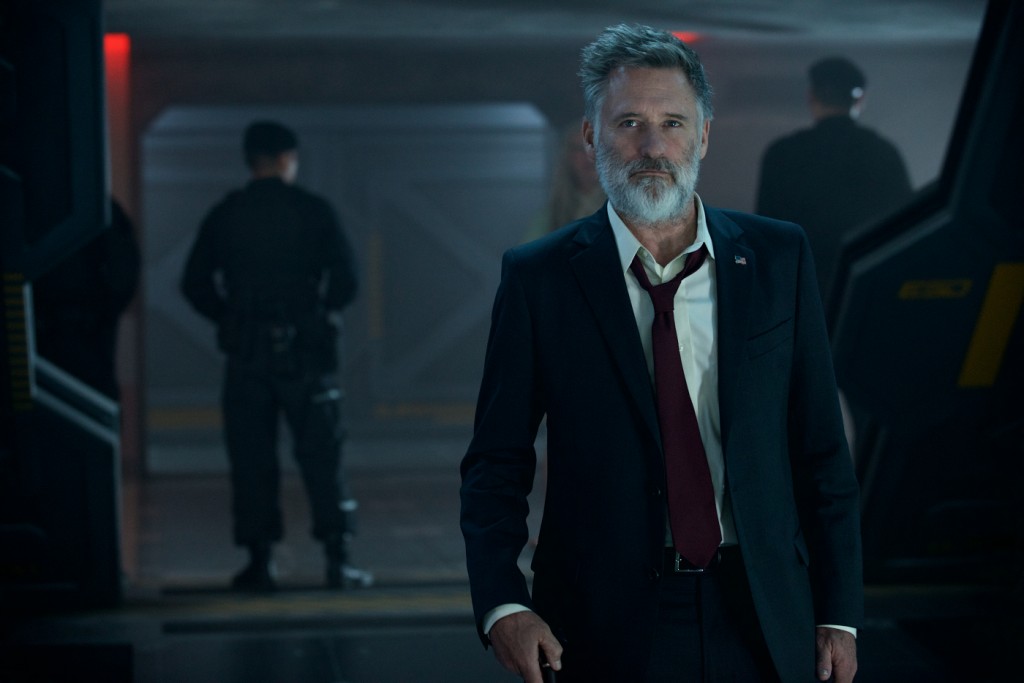 Pullman em cena do novo "Independence Day": um ator sensível que faz muito bem o tipo durão... (Foto: divulgação)
