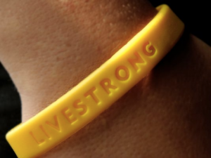 Pulseira da campanha Livestrong