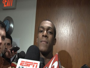 Rajon Rondo locker room