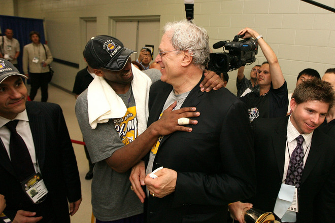 Kobe Bryant e Phil Jackson