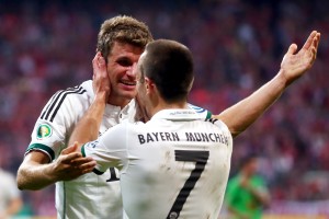 Müller e Ribéry marcaram para o Bayern