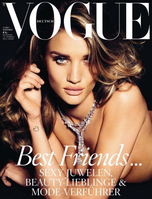 Vogue Alemanha feat. Rosie Huntington by Alexi Lubomirski