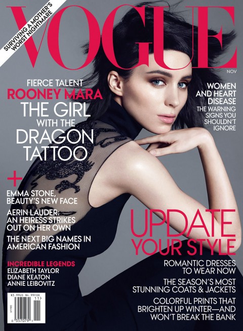 Vogue America feat. Rooney Mara by Mert Alas & Marcus Piggot