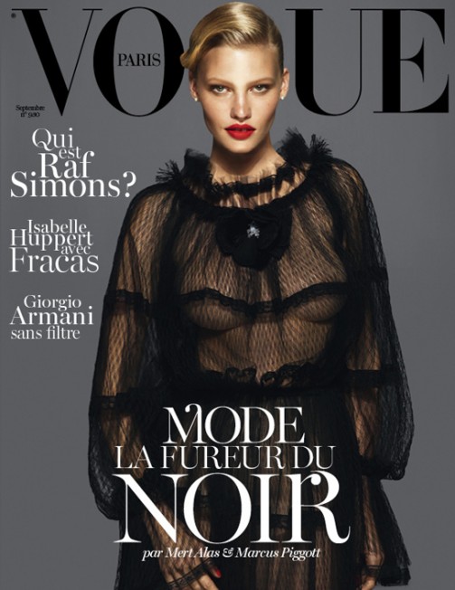 Lara Stone feat. Vogue Paris Setembro 2012 by Mert & Marcus