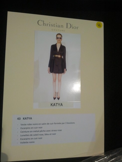 Katia Selinger feat. Christian Dior Backstage