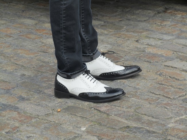 sapato oxford bicolor feminino