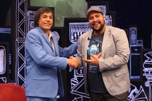 Tomberto Carlos e Tiago Abravanel (Foto: Edu Viana/Divulgação/Multishow)
