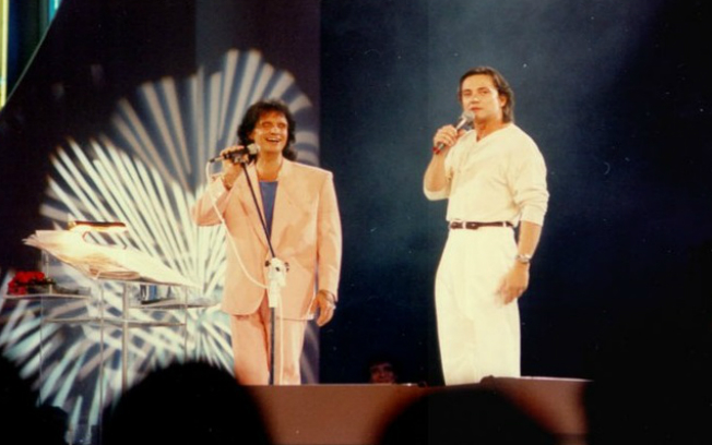 Fábio Jr. dividiu o palco com o Rei no especial de 1994