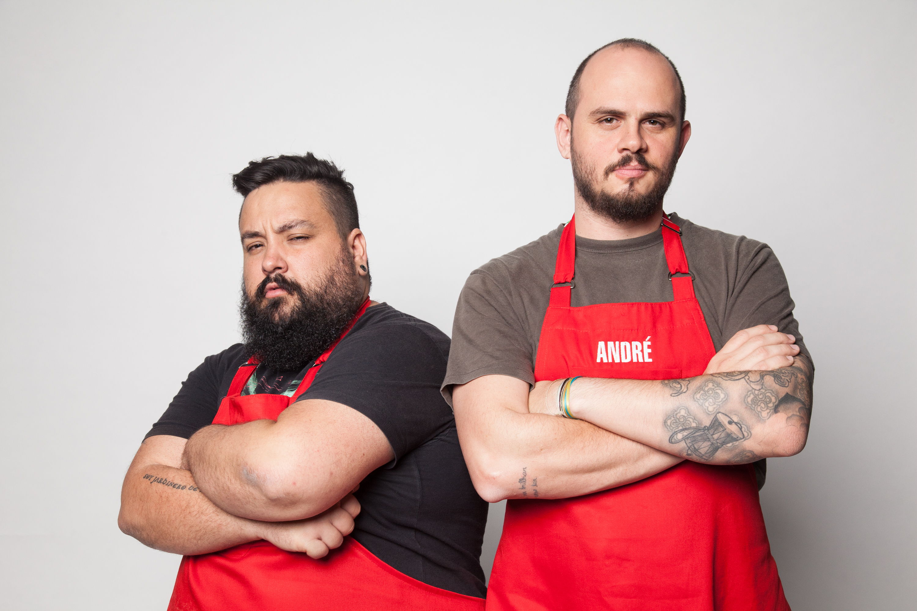 Os amigos gaúchos Adelino e André