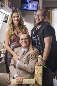 Marlene (Ingrid Guimarães), Deputado (Marcos Caruso) e Fran ( Tiago Abravanel)