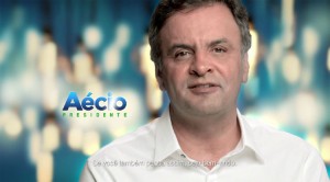 Estreia do presidenciável Aécio Neves (PSDB) no horário eleitoral gratuito, em 19 de agosto. (Foto: Reprodução)
