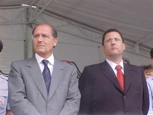 Geraldo Alckmin e Saulo de Castro (Foto: Divulgação/SSP-SP)