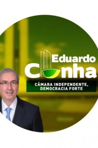 Material da campanha de Eduardo Cunha (PMDB-RJ) à presidência da Câmara.