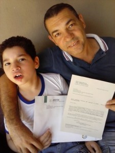 Valdir Francisco Vaz e o filho Lorenzo. (Foto: Divulgação)