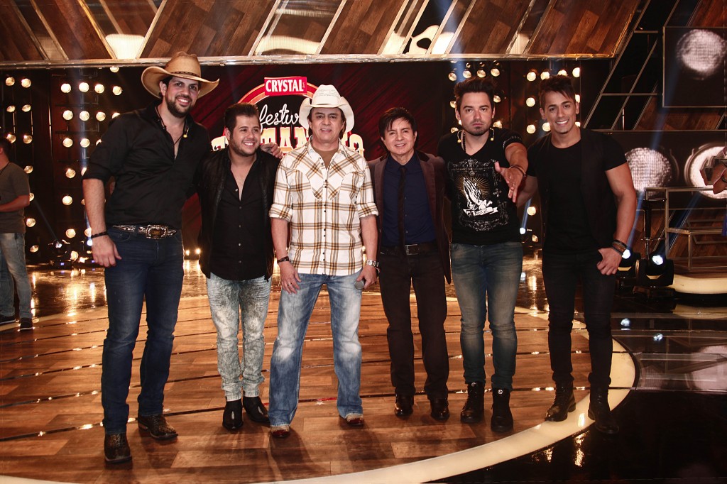 Fernando e Sorocaba participam do Festival Sertanejo (Foto: Roberto Nemanis/SBT)