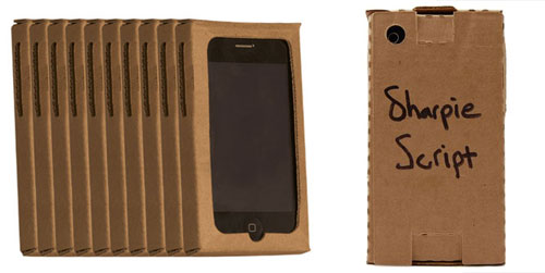 iPhone no papelão: Total hi-lo, como diriam os fashionistas