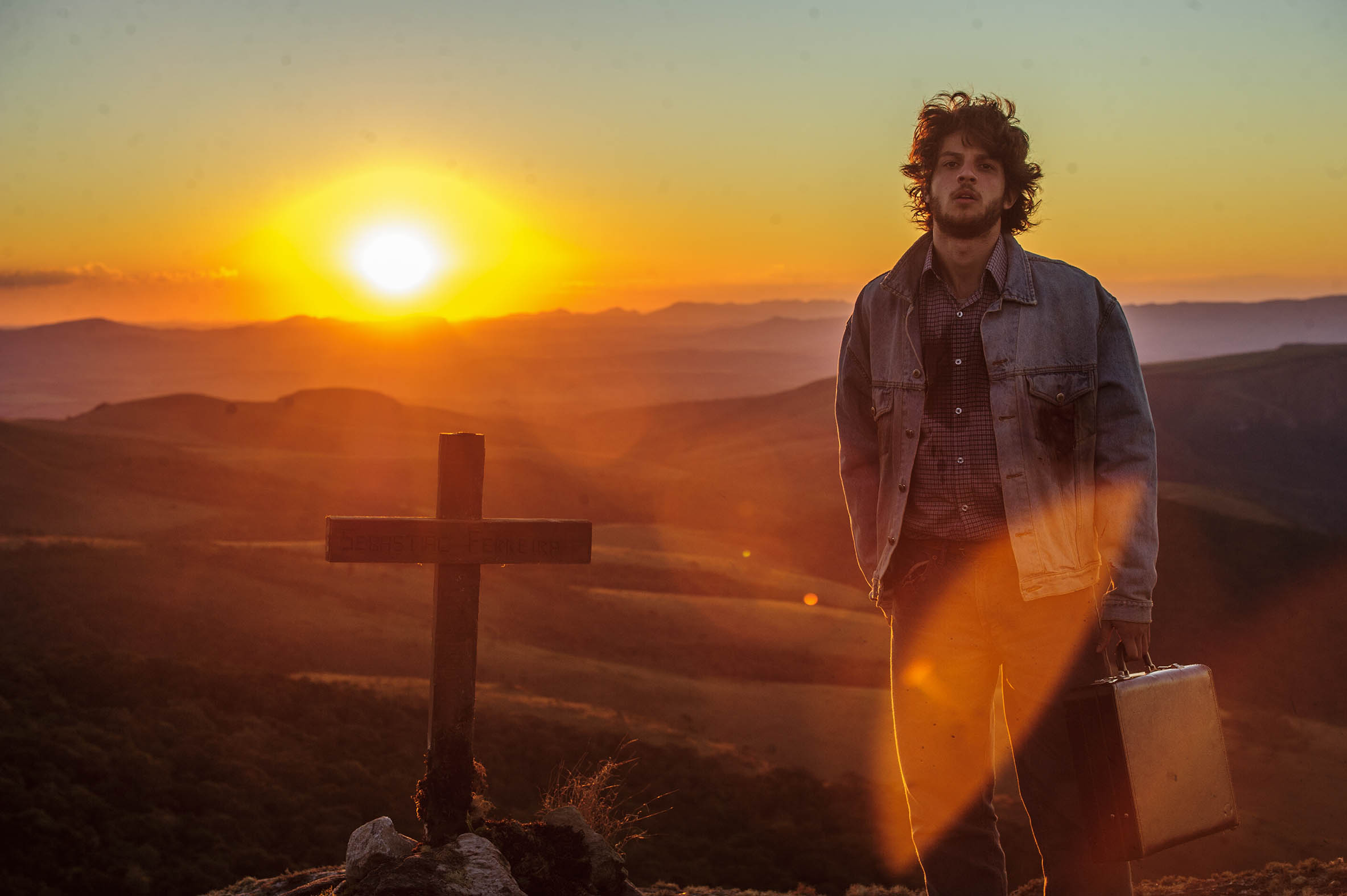 Chay como José Alfredo em gravação em Minas Gerais. Crédito: Divulgação/Globo