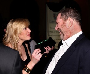 Harvey Weinstein e Kate Winslet, uma das atrizes que venceu o Oscar apoiada pela máquina de Harvey